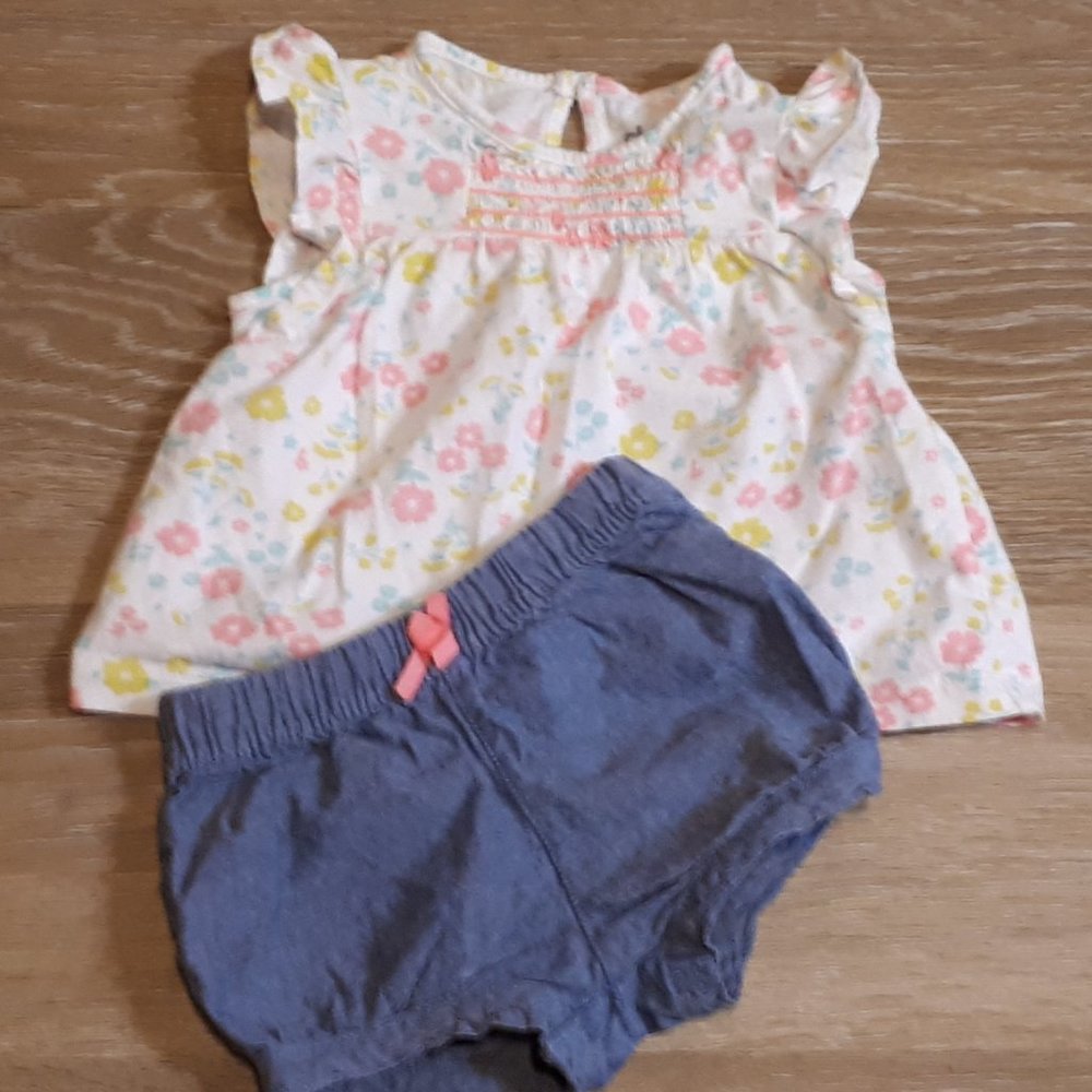 Carter's shorts and blouse 12 M